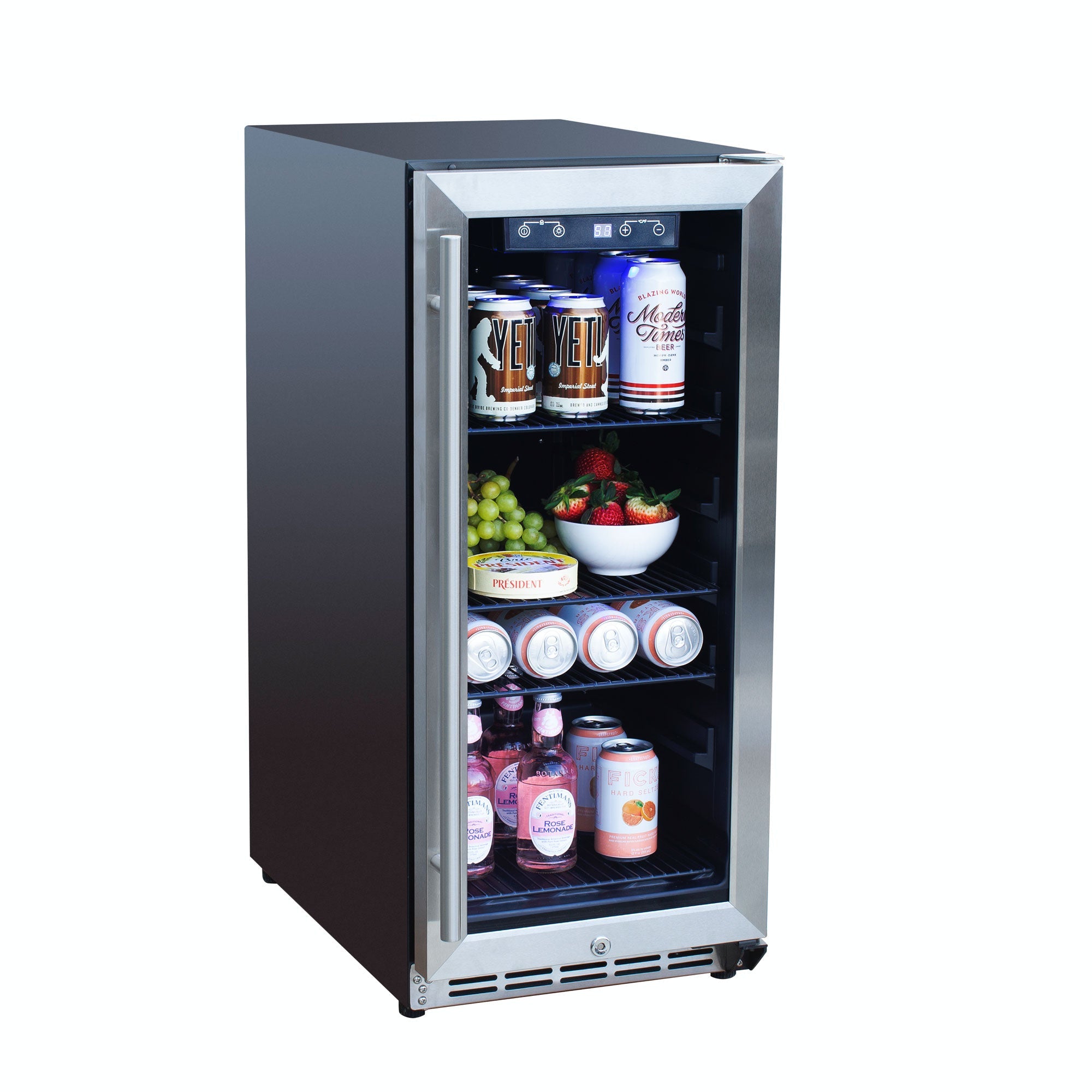 15" 3.2c Outdoor Rated Fridge with Glass Door