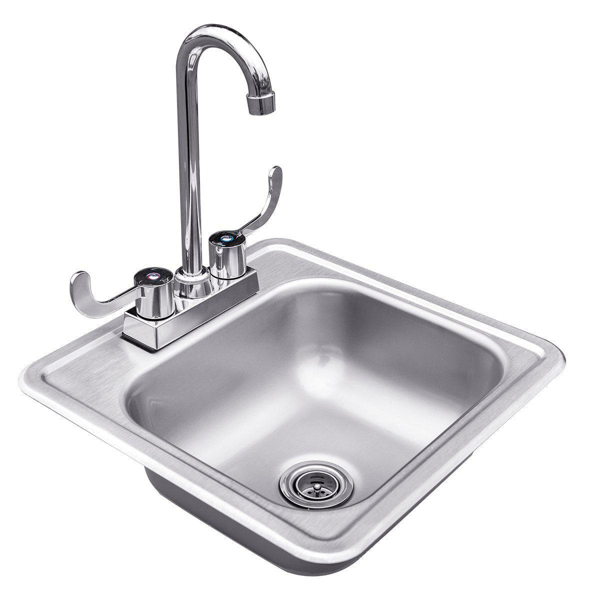 15" Drop-in Sink & Hot/Cold Faucet