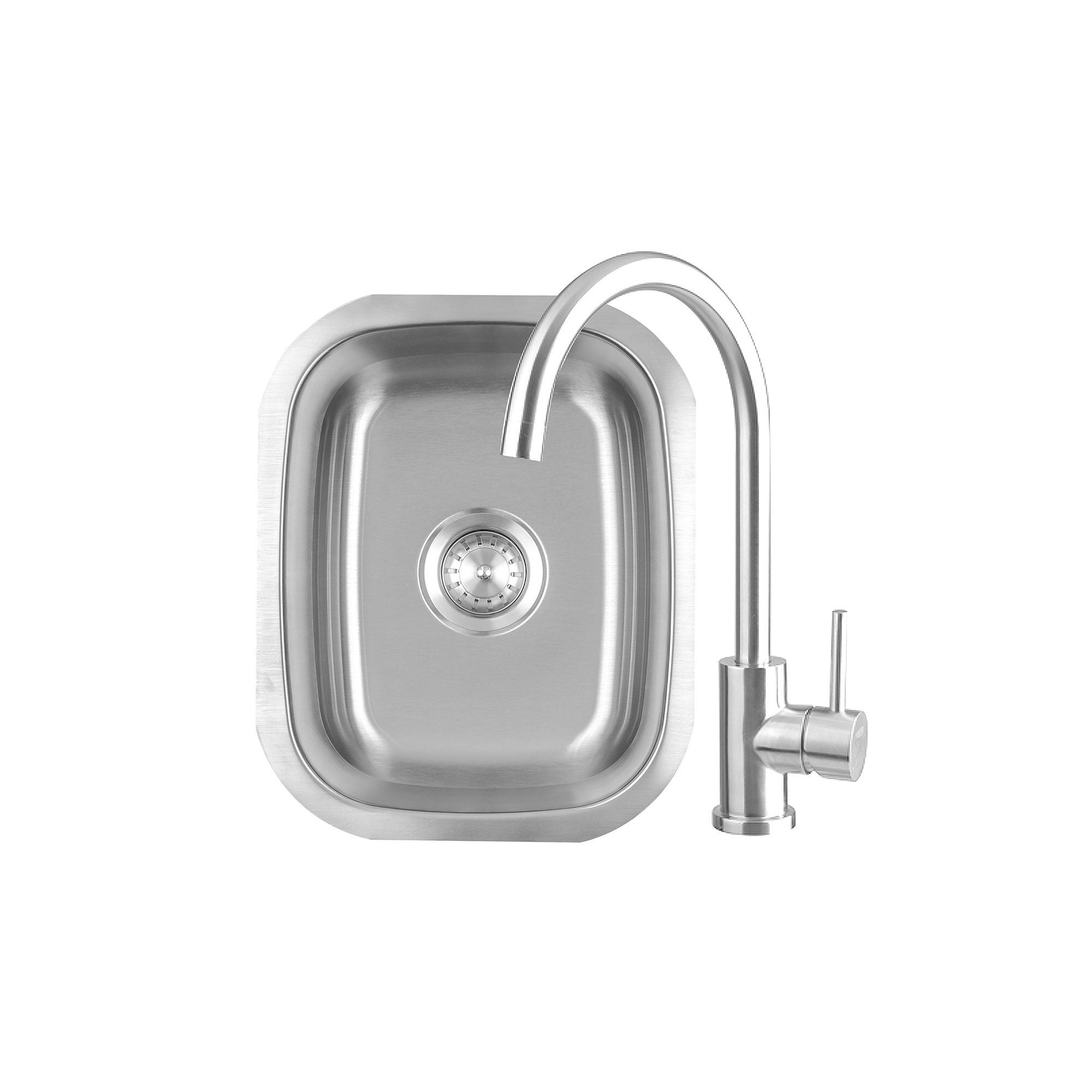 19" Undermount Sink & 360º Hot/Cold Faucet