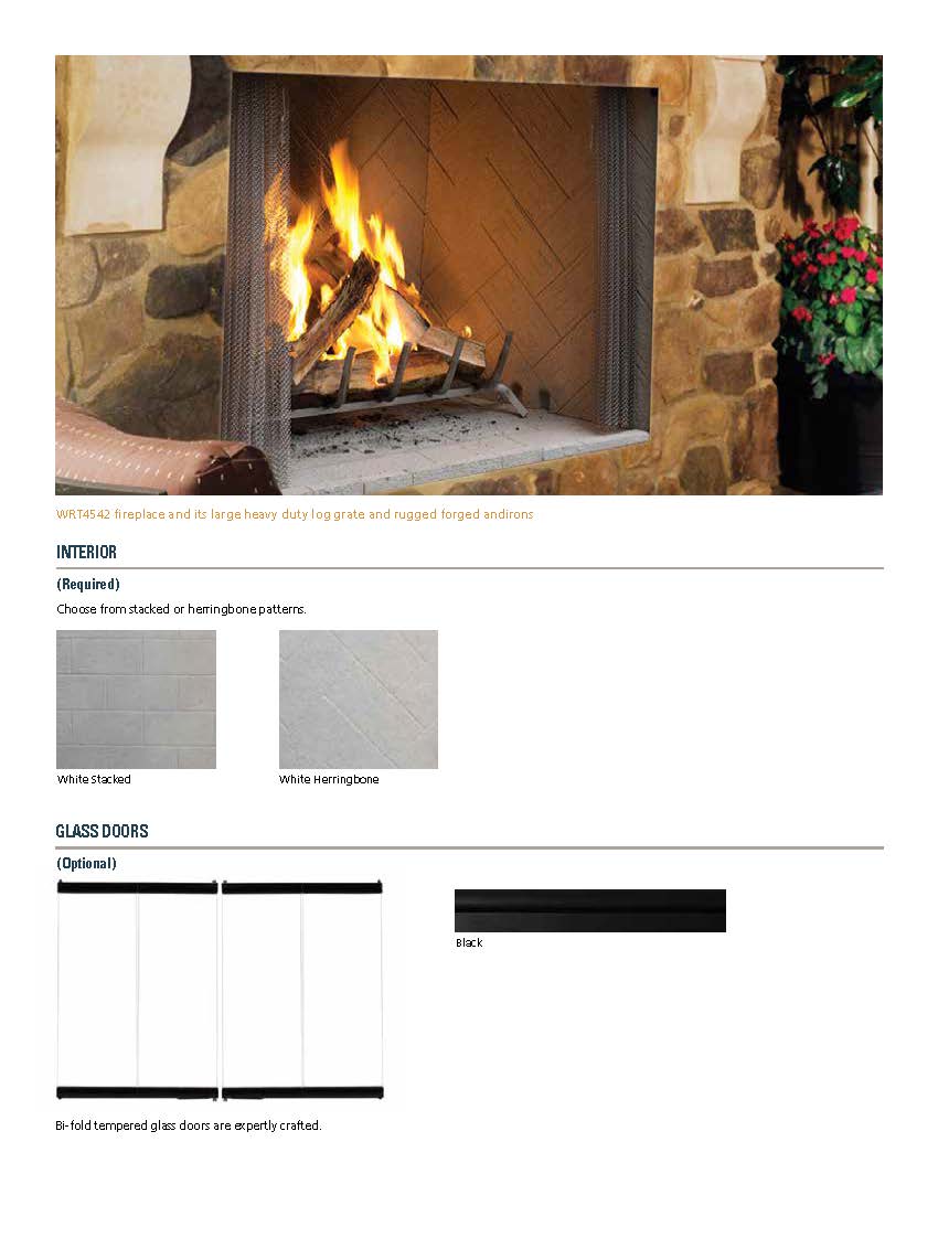 Superior WRE4550 Wood Burning Outdoor Fireplace