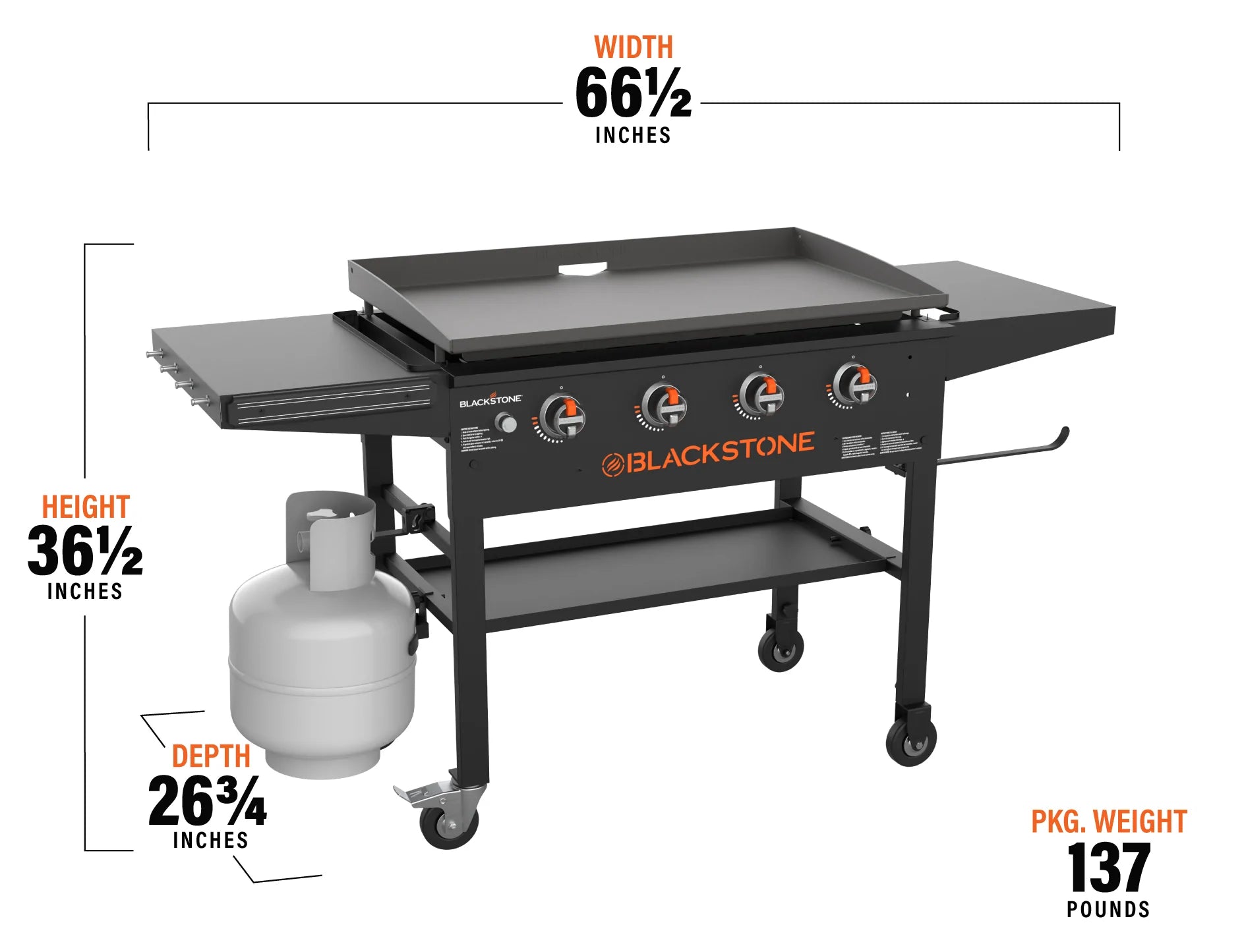 Blackstone - 36" Original Griddle Cooking Station W/Hard Cover - 2149