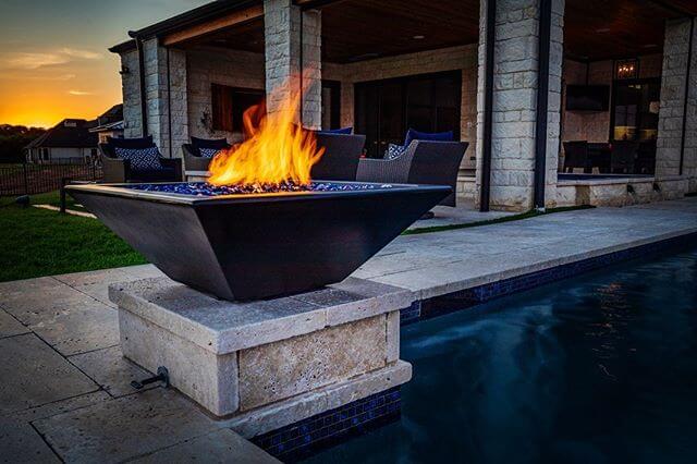 24" Maya GFRC Fire Bowl- OPT-24SFO