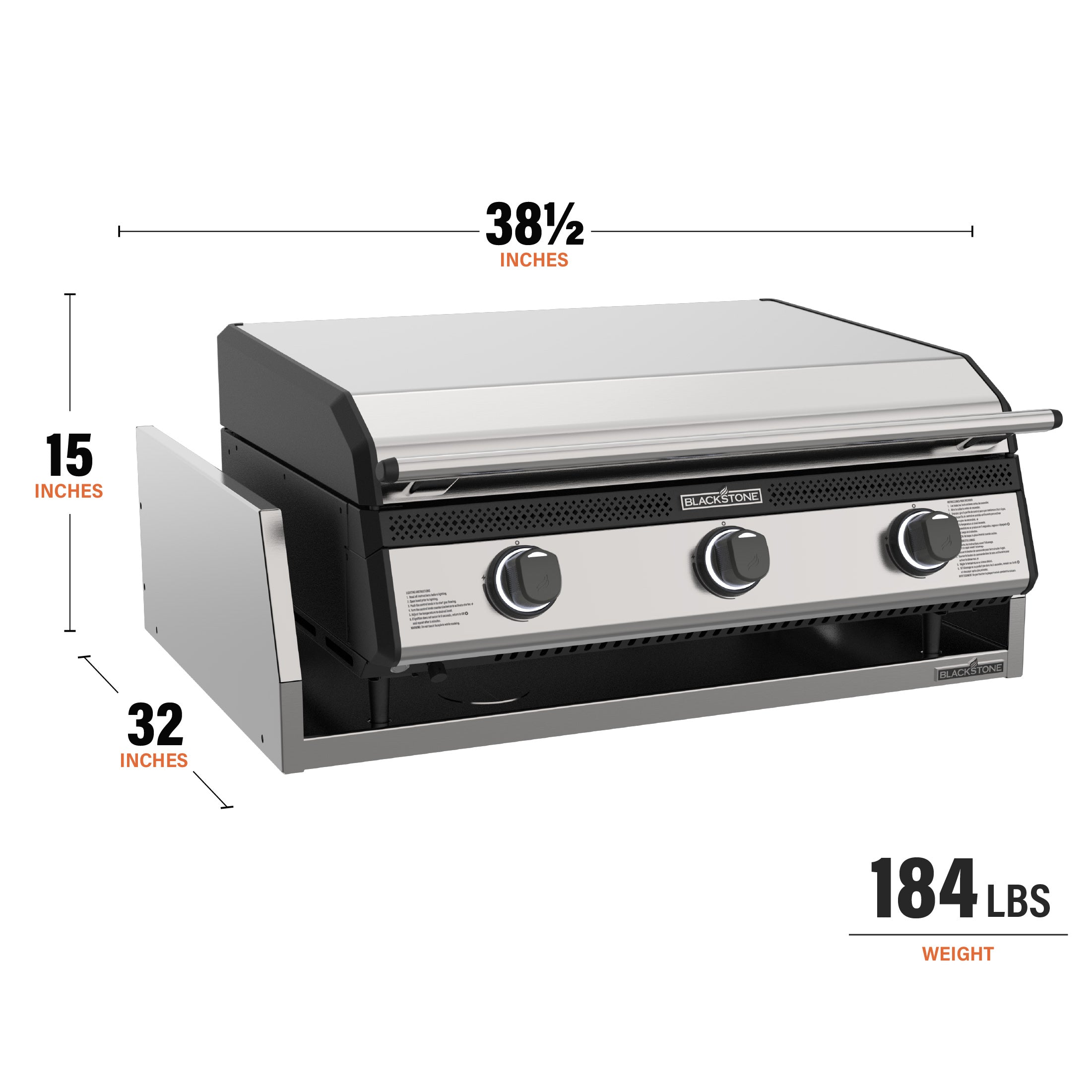 Blackstone 28" Built-In Stainless Steel Gas Griddle