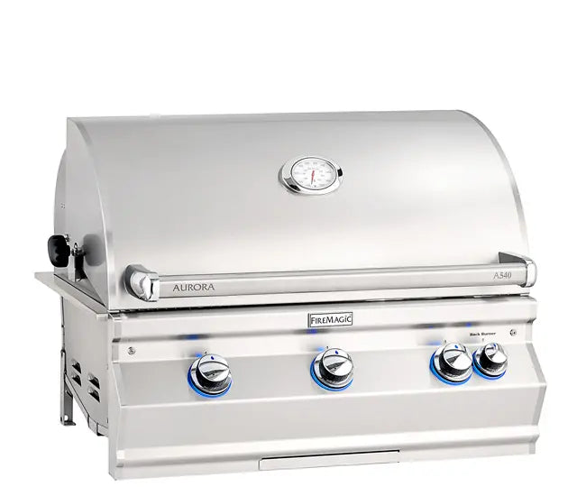 Fire Magic 30" 3-Burner Aurora Built-In Gas Grill w/ Analog Thermometer (A540i)