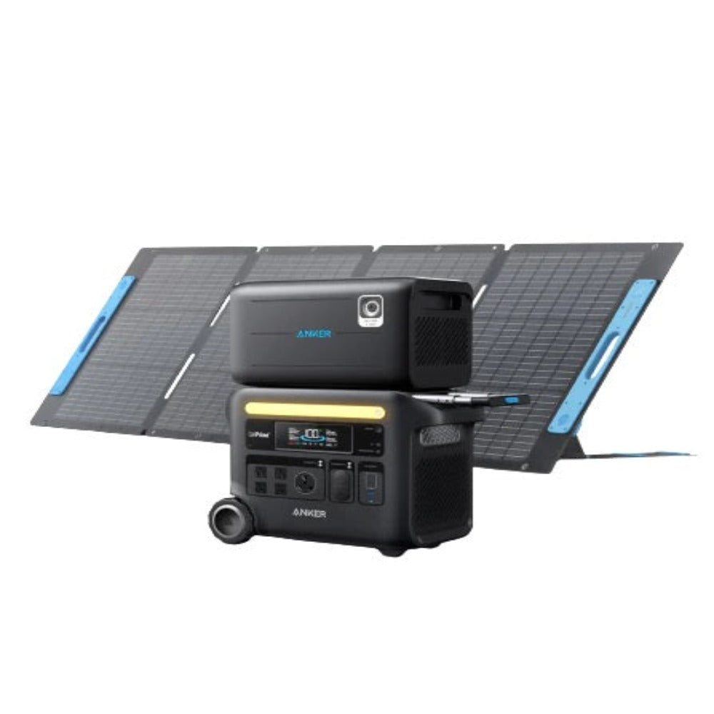 Anker SOLIX F2600 Solar Generator + Expansion Battery + 200W Solar Panel