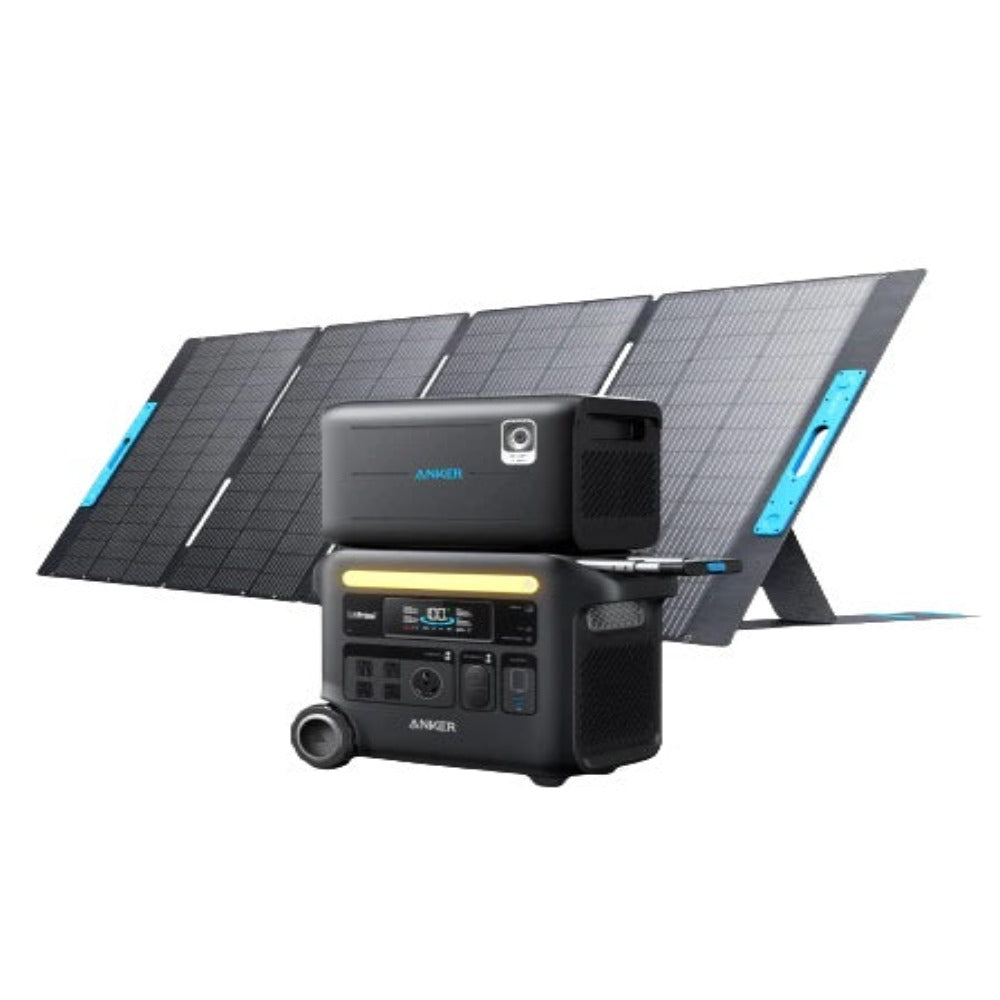 Anker SOLIX F2600 Solar Generator + Expansion Battery + 400W Solar Panel