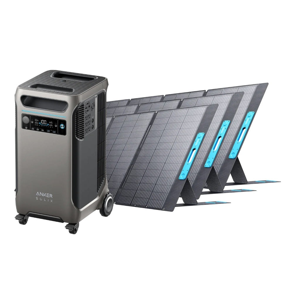 Anker SOLIX F3800 Solar Generator + 3 × 400W Solar Panel