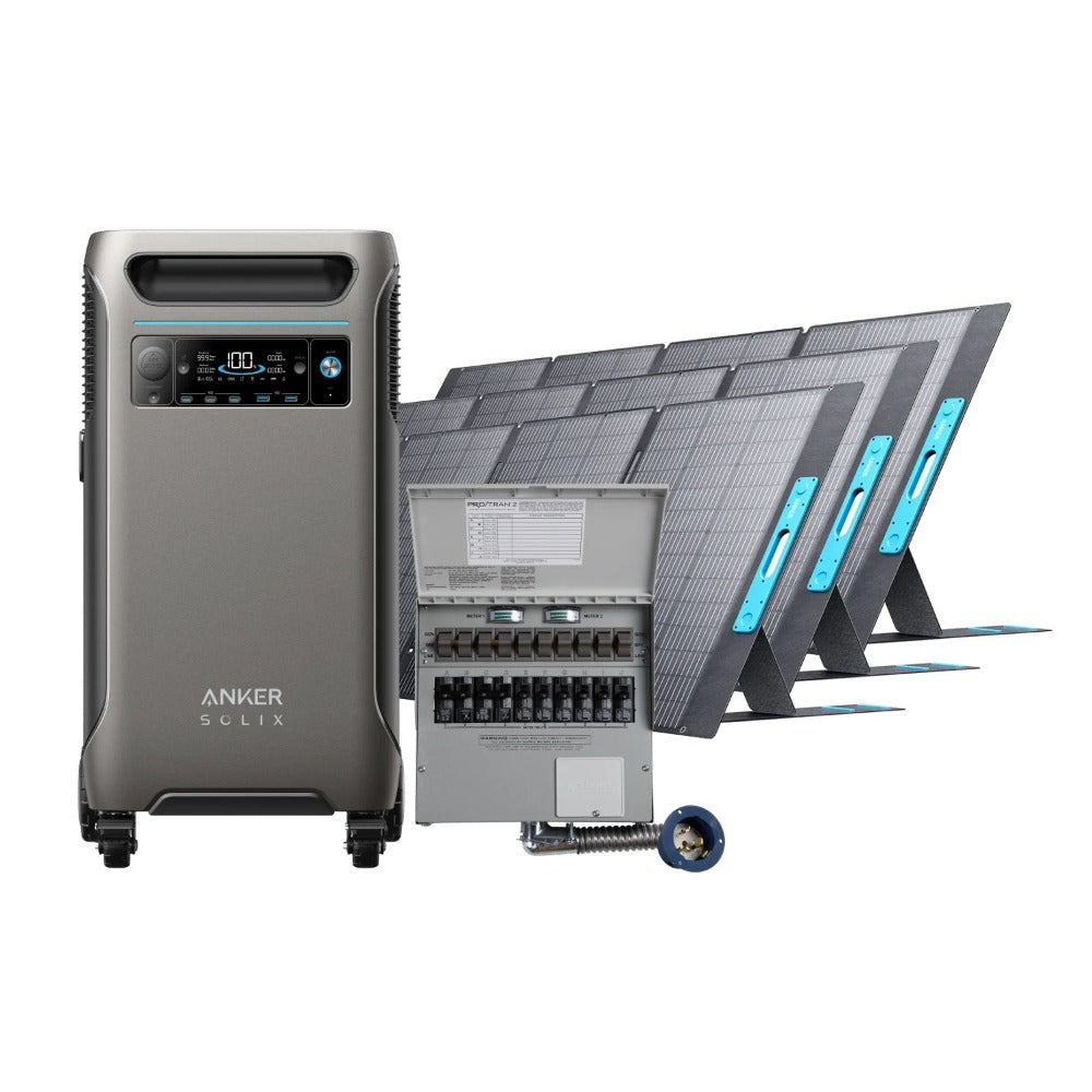 Anker SOLIX F3800 + Home Backup Kit + 3 × 400W Solar Panel