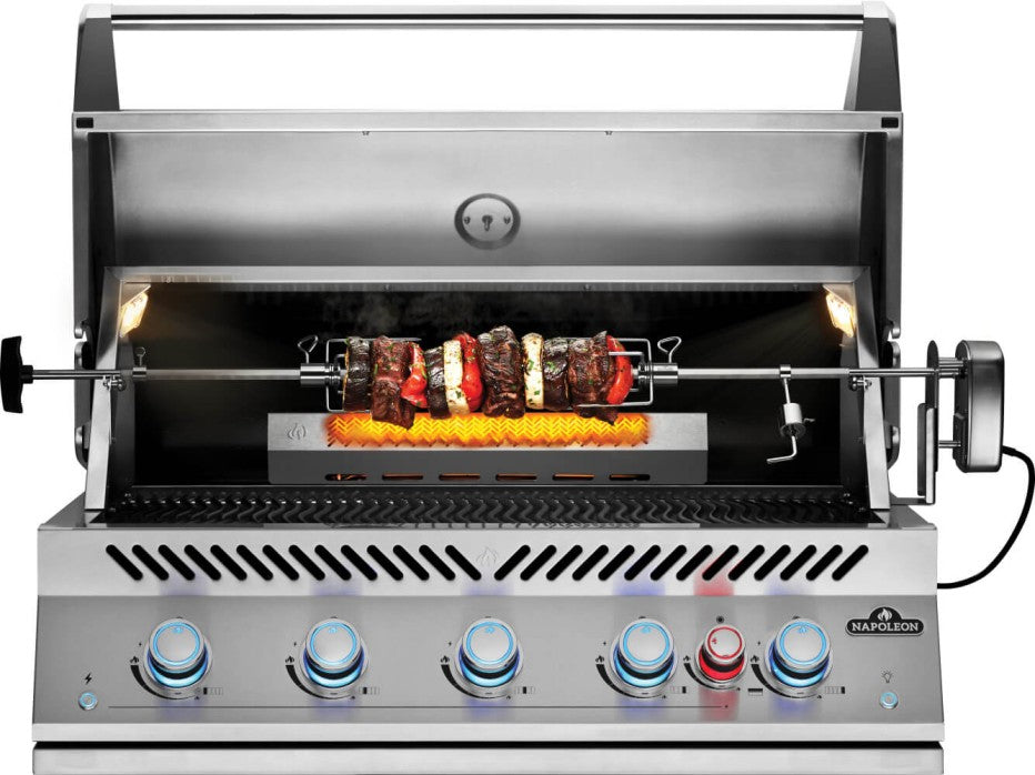 Napoleon Built-In 700 Series 38-Inch Propane Gas Grill w/ Infrared Rear Burner & Rotisserie Kit - BIG38RBPSS-1