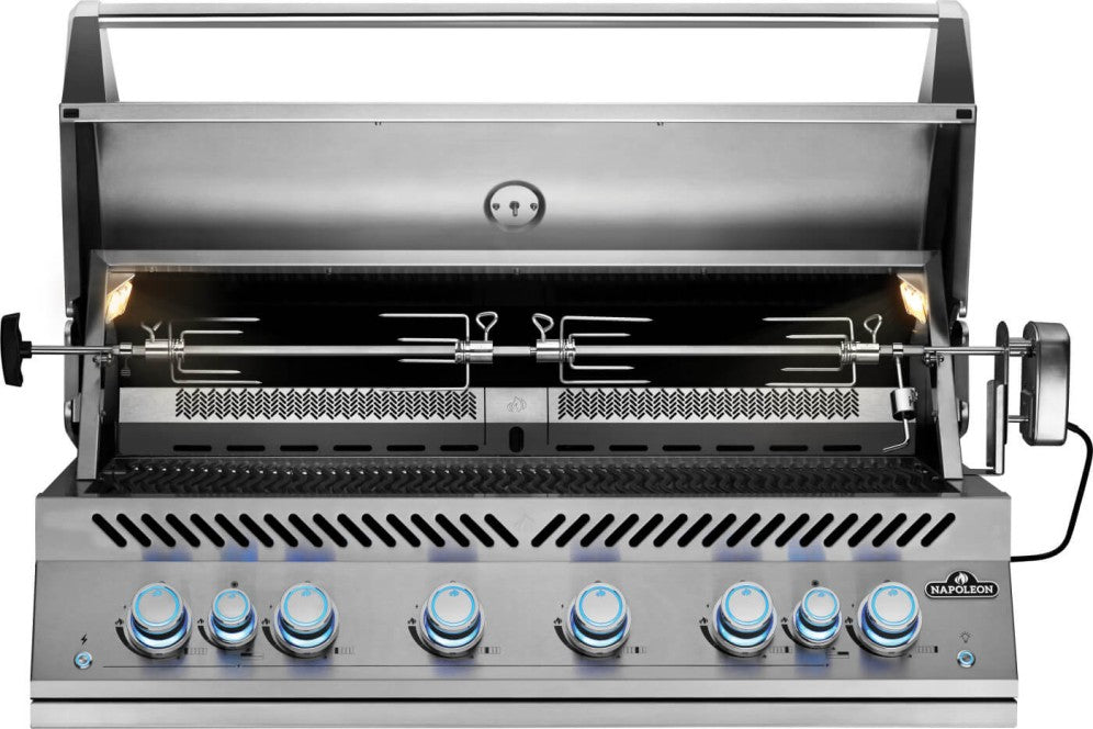 Napoleon Built-In 700 Series 44-Inch Propane Gas Grill w/ Infrared Rear Burner & Rotisserie Kit - BIG44RBPSS-1