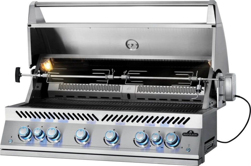 Napoleon Built-In 700 Series 44-Inch Propane Gas Grill w/ Infrared Rear Burner & Rotisserie Kit - BIG44RBPSS-1