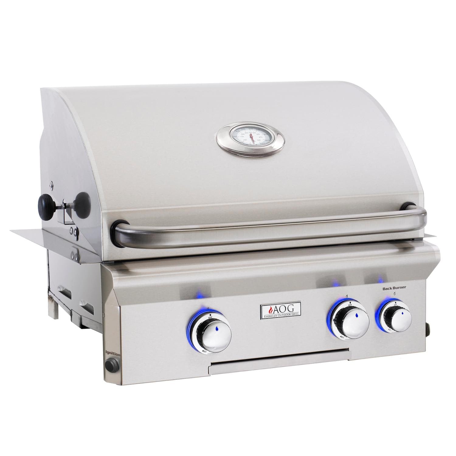 American Outdoor Grill L-Series 24-Inch 2-Burner Built-In Natural Gas Grill With Rotisserie - 24NBL