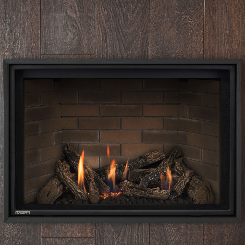 Montigo DelRay Square 46" Direct-Vent Full Load Gas Fireplace