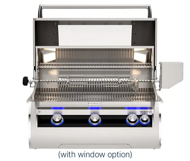 Fire Magic 30" 3-Burner Echelon Diamond Built-In Gas Grill w/ Rotisserie & Analog Thermometer (E660i)