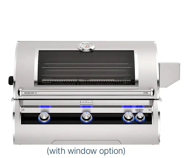 Fire Magic 36" 3-Burner Echelon Diamond Built-In Gas Grill w/ Rotisserie & Analog Thermometer (E790i)