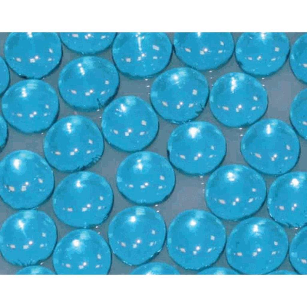 Empire 1/2" Aqua Blue Decorative Glass Droplets (2 Sq. Ft.)