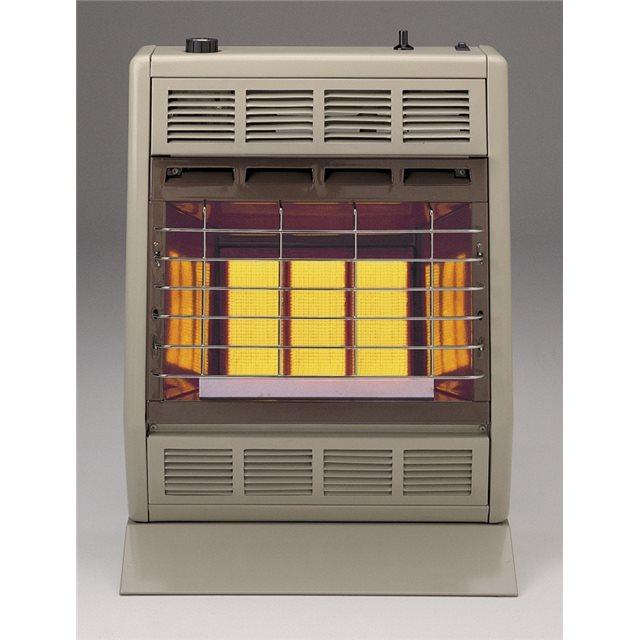 Empire 18" Manual 3-Heat Settings, White 18,000 Btu, Vent-Free Infrared Heater