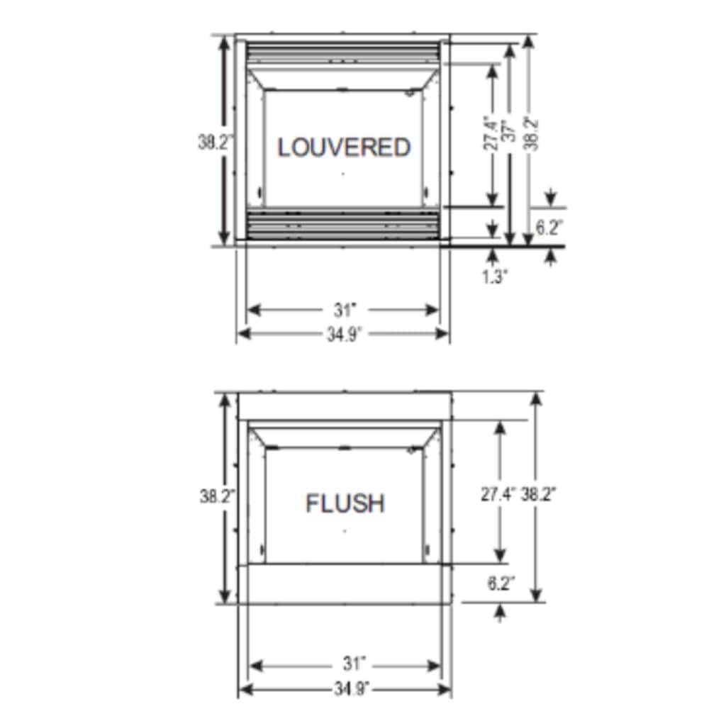 Empire 32" Breckenridge Deluxe Vent-Free Firebox