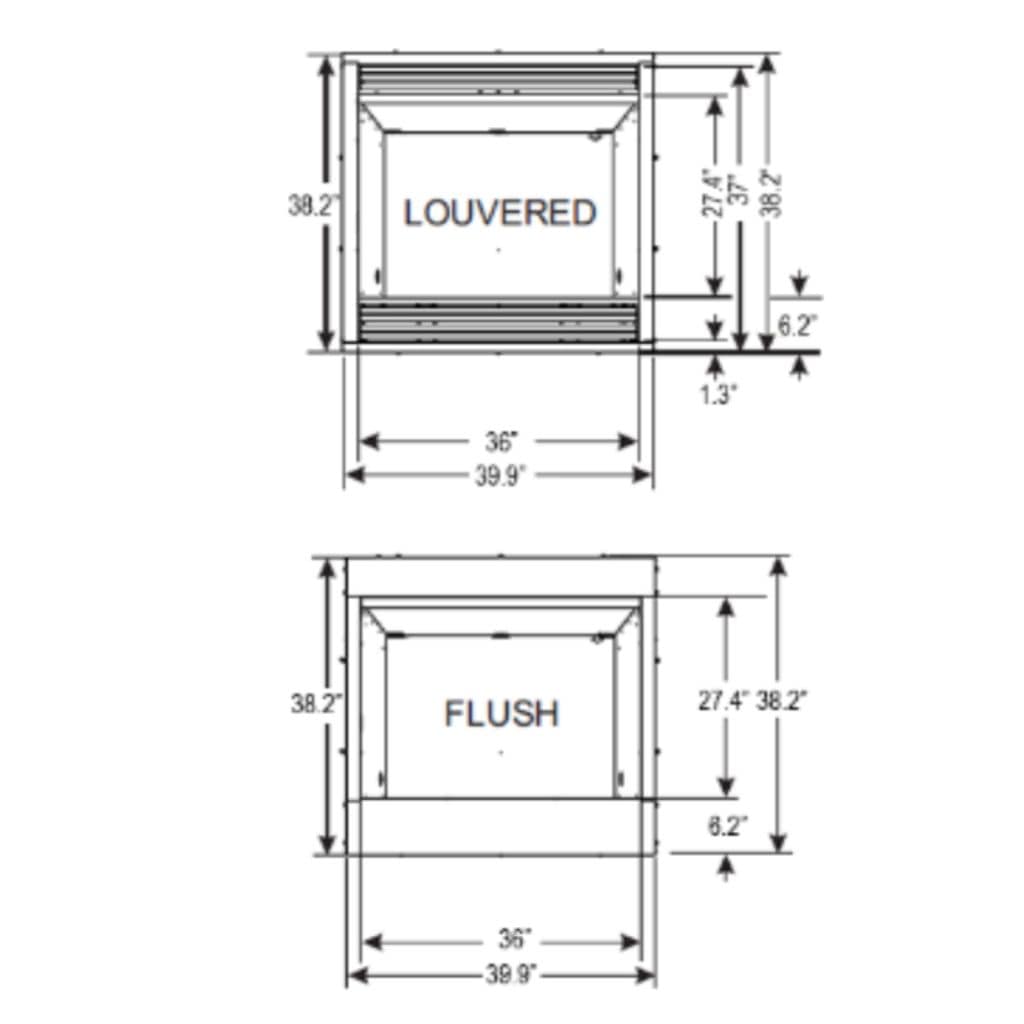 Empire 36" Breckenridge Premium Vent-Free Firebox