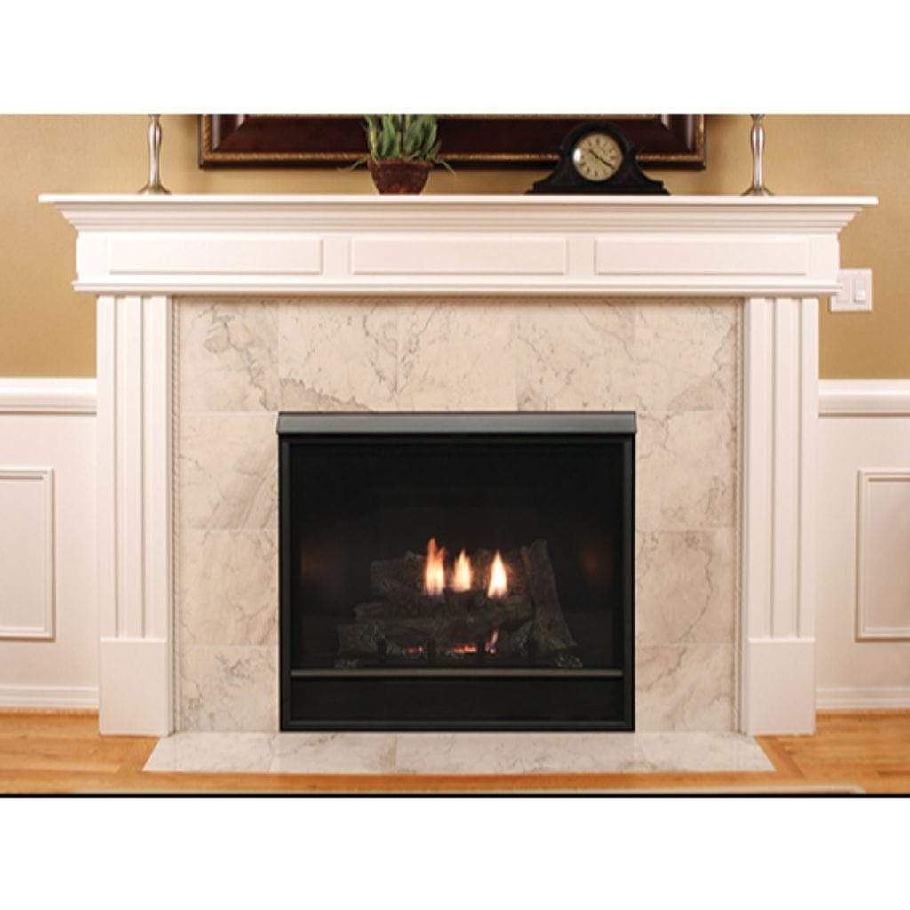 Empire 36" Tahoe Clean Face Direct Vent Deluxe Fireplace - Millivolt Control Series