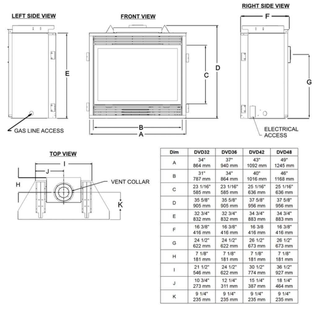 Empire 36" Tahoe Deluxe Direct Vent Gas Fireplace