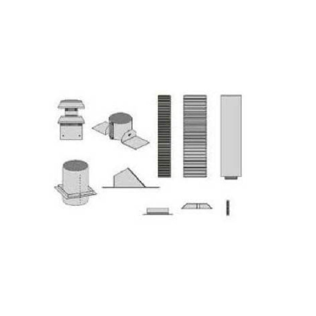 Empire 4 x 6 5/8 Vertical Vent Kits for Fireplace