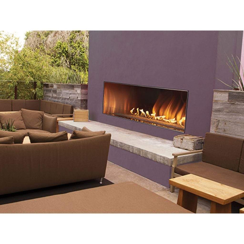 Empire Carol Rose 60" Manual Control, 70K/40K BTU Outdoor Linear Gas Fireplace