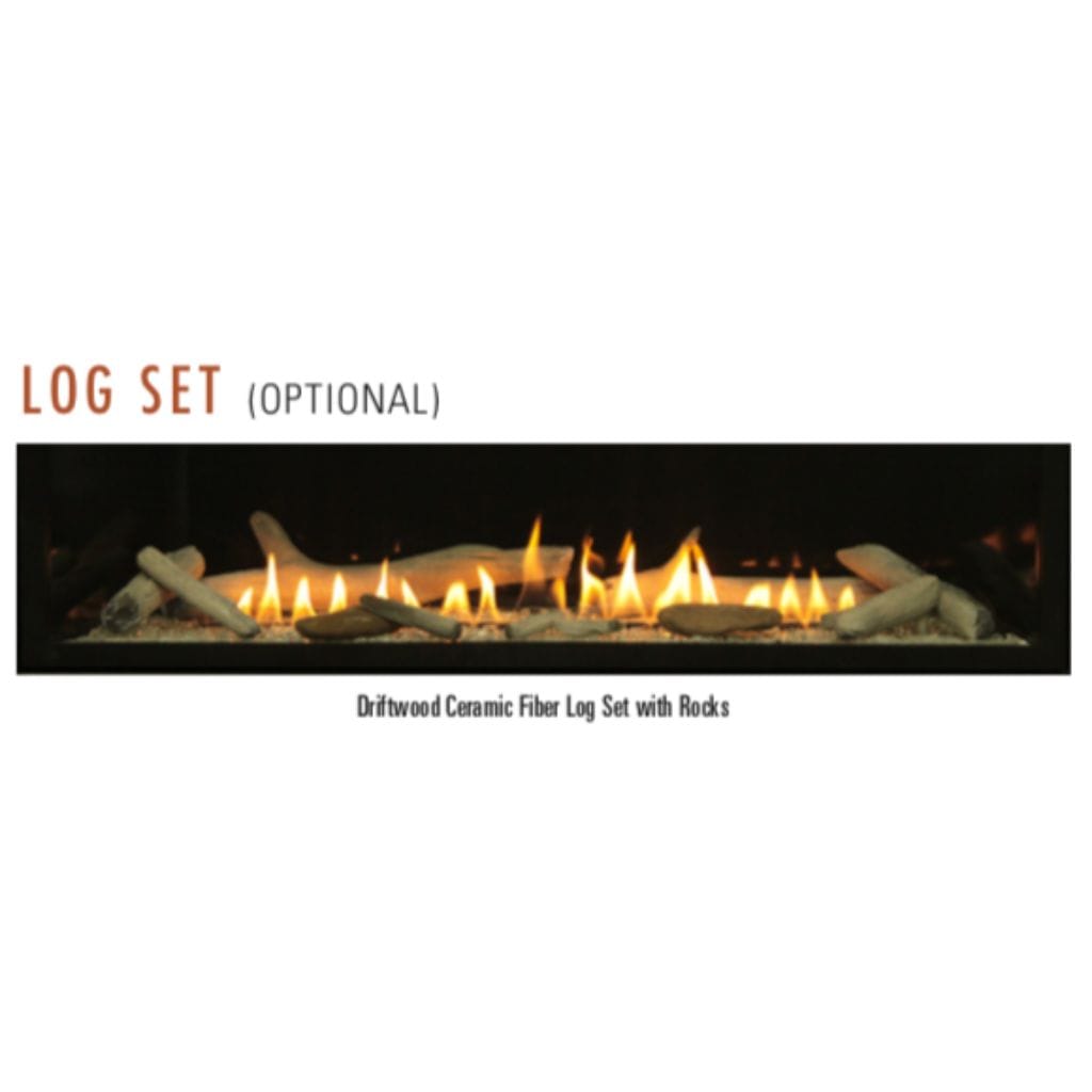 Empire Log Set Accessory for 48"/60"/72" Boulevard Vent-Free Linear Fireplace