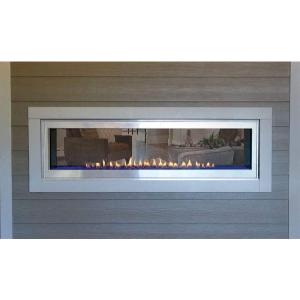 Empire Stainless Steel Exterior Frame for 48" See-Through Direct Vent Boulevard Fireplace