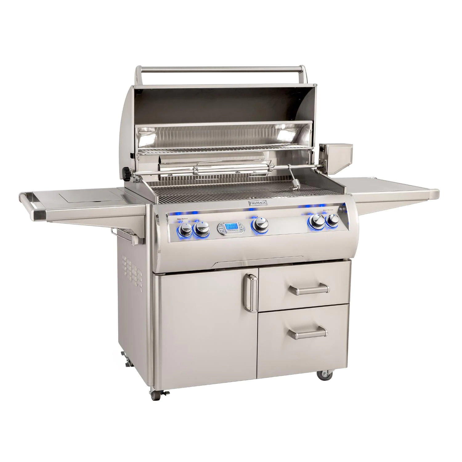 Fire Magic - Echelon Diamond E790S 36-Inch Propane Gas Grill W/ Side Burner, Rotisserie, & Digital Thermometer - E790S-8E1P-62