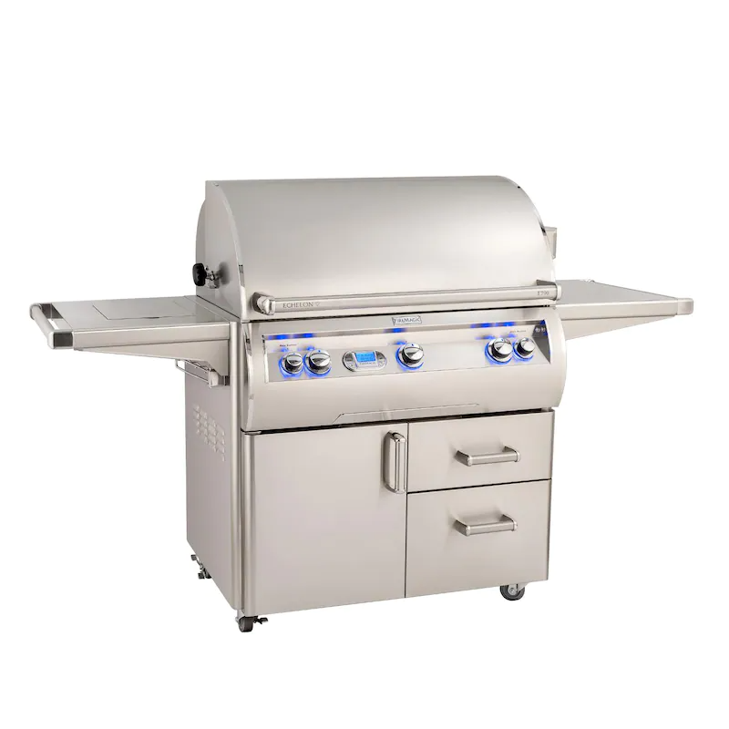 Fire Magic - Echelon Diamond E790S 36-Inch Propane Gas Grill W/ Side Burner, Rotisserie, & Digital Thermometer - E790S-8E1P-62