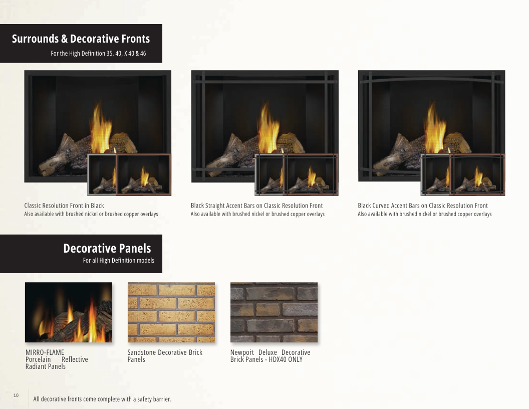 Napoleon High Definition Direct Vent See-Through Gas Fireplace