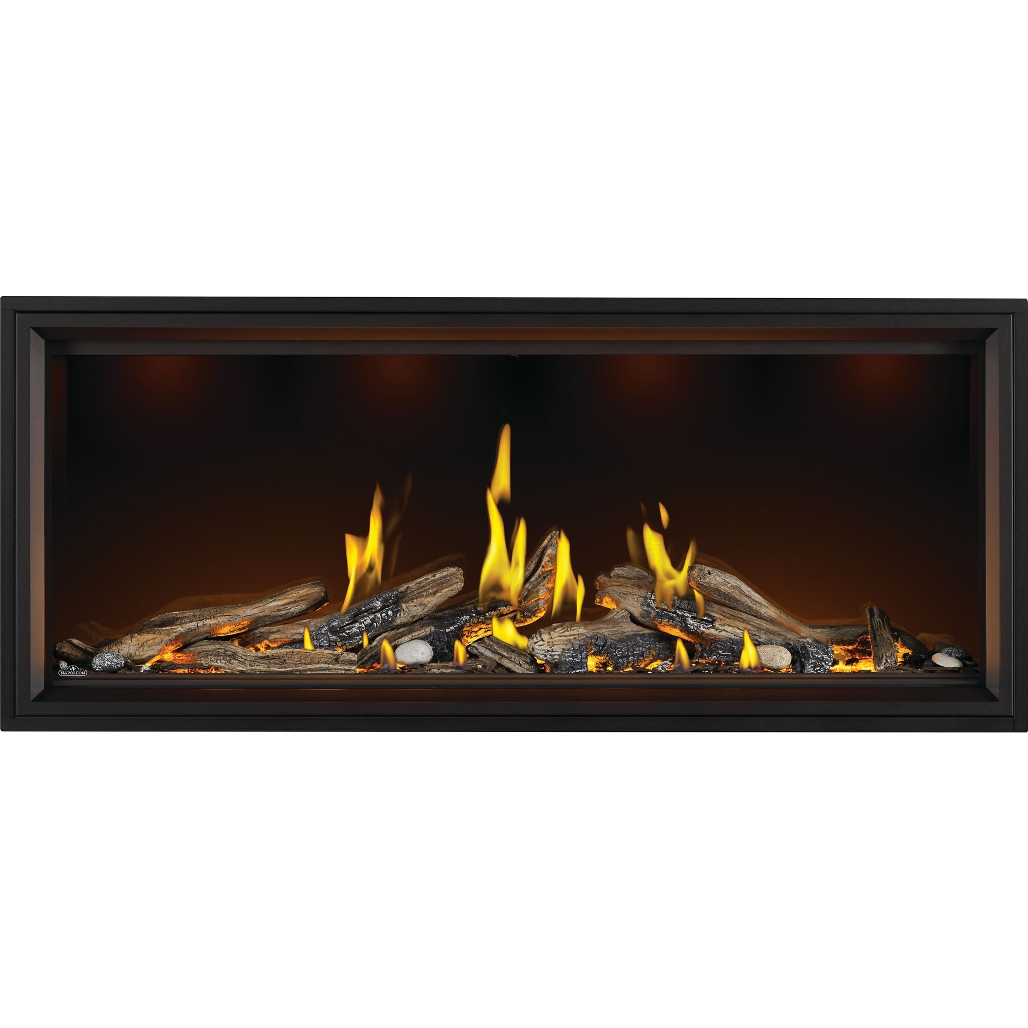 Napoleon 62" Tall Linear Vector Direct Vent Gas Fireplace with Luminous Logs