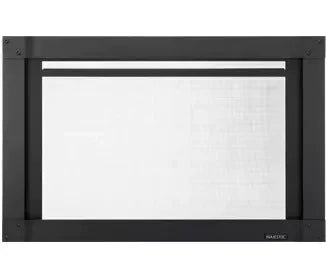 Majestic 25" Black Mission Full View Screen Front for Trilliant Gas Fireplace Insert