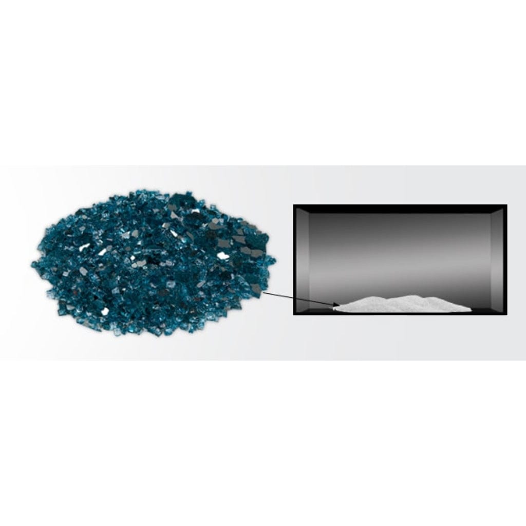 Majestic 3 Lbs. Sapphire Crushed Fire Glass Media