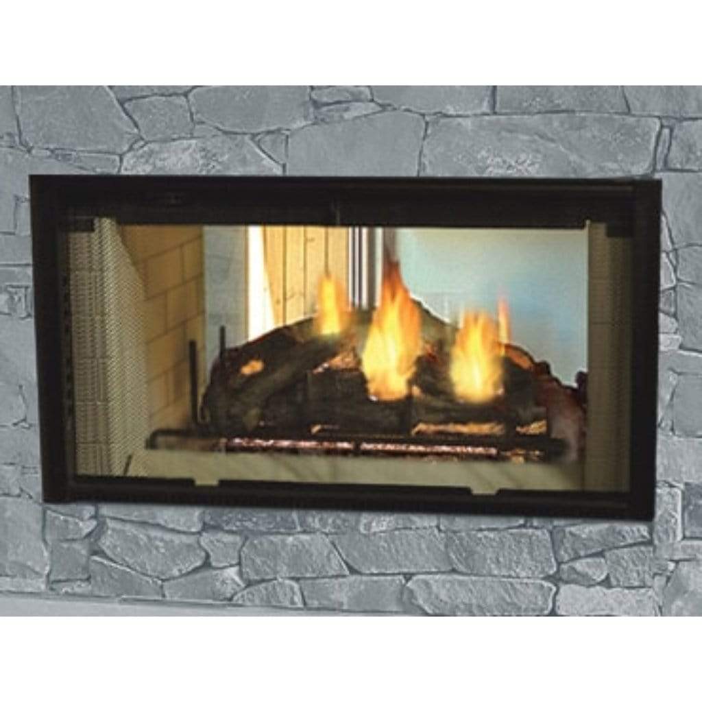 Majestic Designer Series 42" See-Through Radiant Wood Burning Fireplace