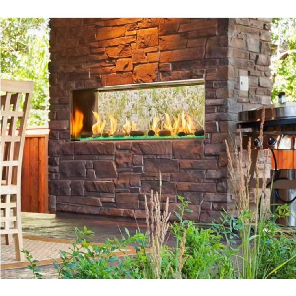 Majestic Lanai 48" See-Through Outdoor Linear Vent Free Gas Fireplace