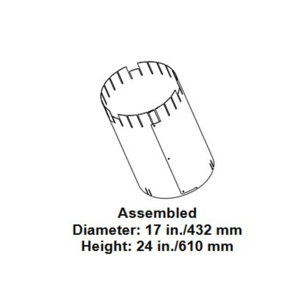 Majestic AS10 Straight Flue Attic Insulation Shield for SL1100 and SL400 Series Pipe