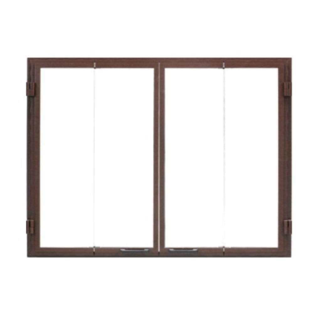 Majestic Bronze Outdoor Glass Bi-Fold Door for Castlewood 42" Wood Burning Fireplace