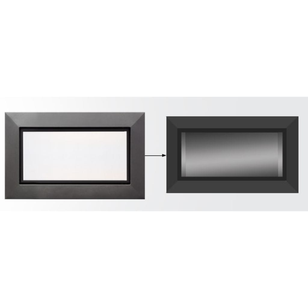 Majestic Charcoal Picture Frame Front for 36" Echelon II See-Through Fireplace