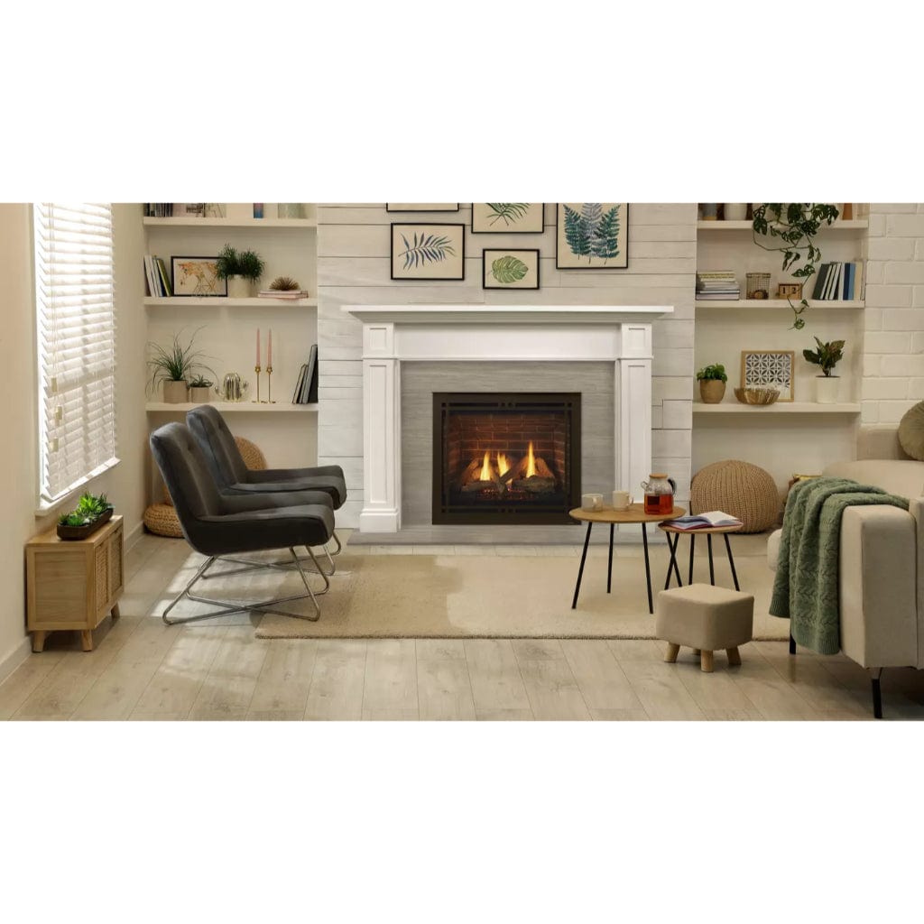 Majestic Contemporary Rectangular Door Front for Quartz Platinum Fireplace