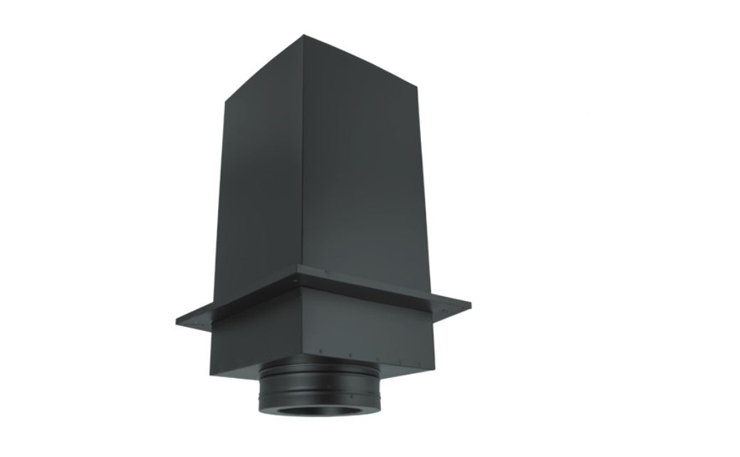 Majestic DV-6DT-CS11 6" x 11" Black Square Ceiling Support Box