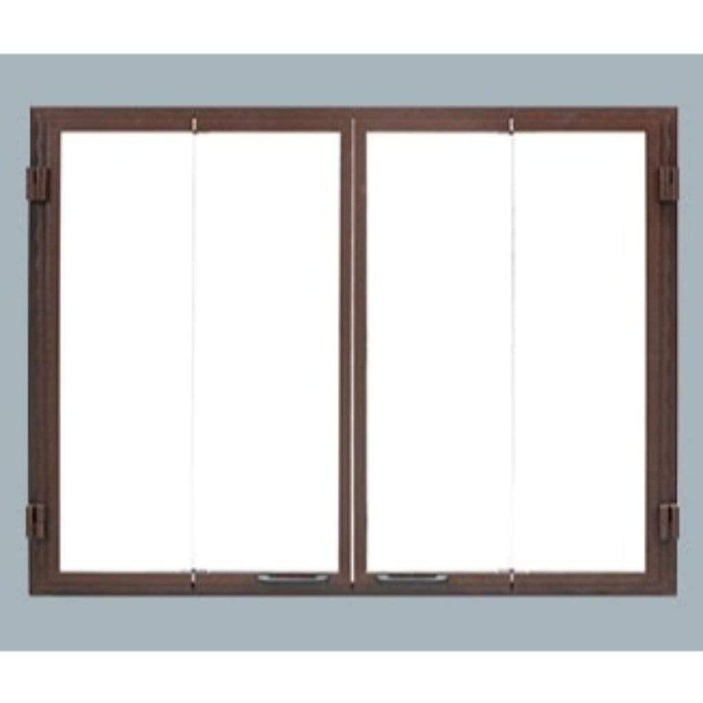 Majestic Glass Bi-Fold Door for Ashland Radiant Wood Burning Fireplace