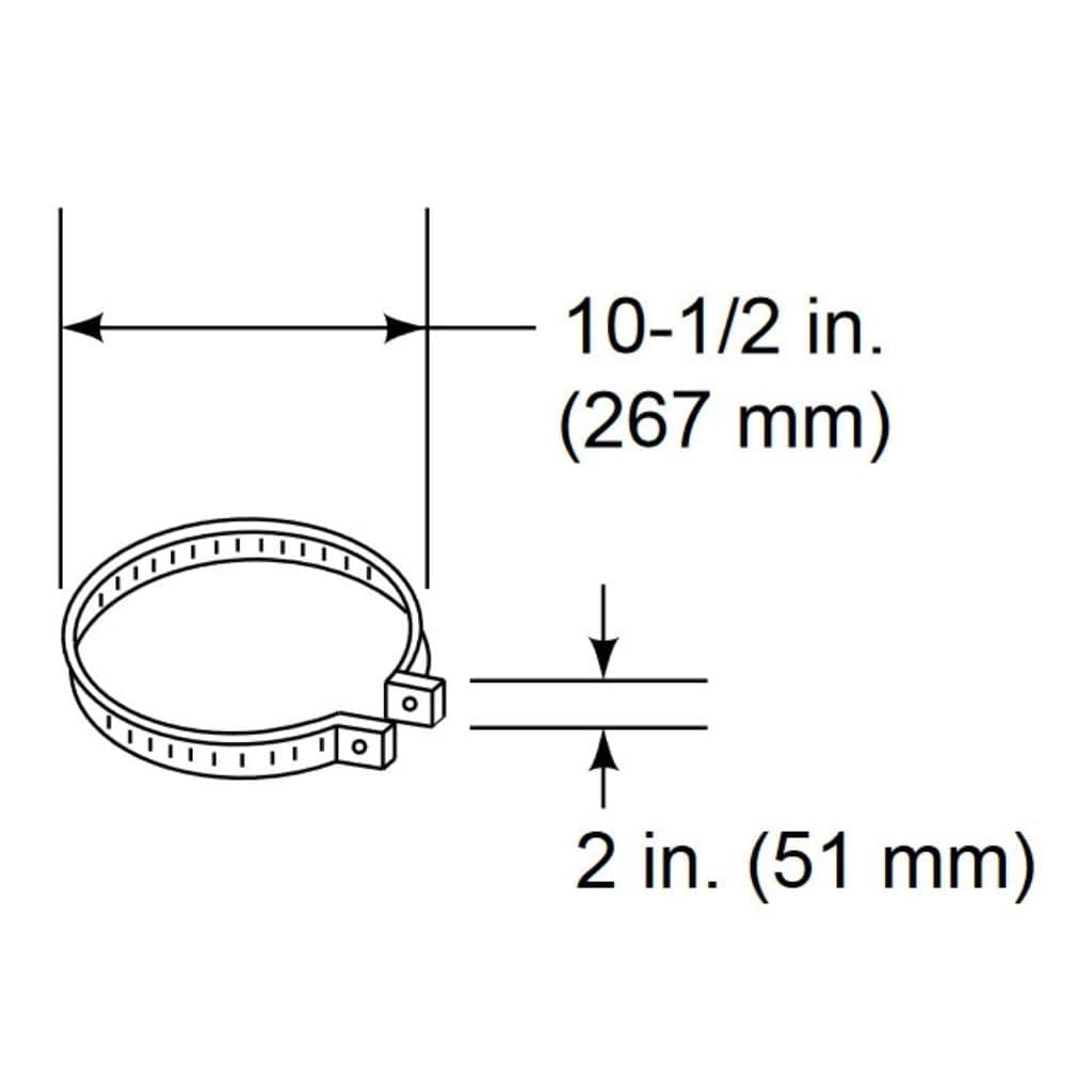 Majestic JB877 3-Pack Chimney Joint Band for SL300 Series Pipe