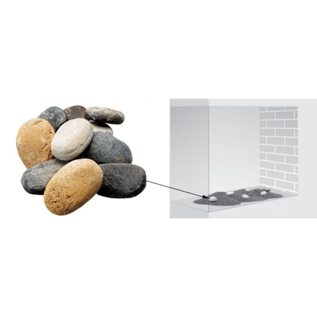 Majestic Large Stone Media for Pier & See-Through Multi-Sided Fireplaces