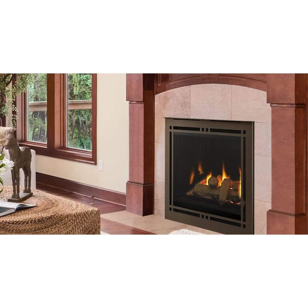 Majestic Meridian 42" Traditional Direct Vent Gas Fireplace with IntelliFire Touch Ignition System