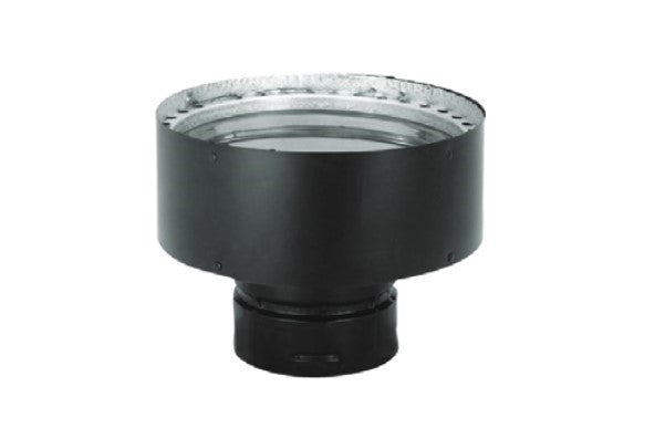 Majestic PelletVent Pro DV-3PVP-X8 3" - 8" Black Chimney Adapter