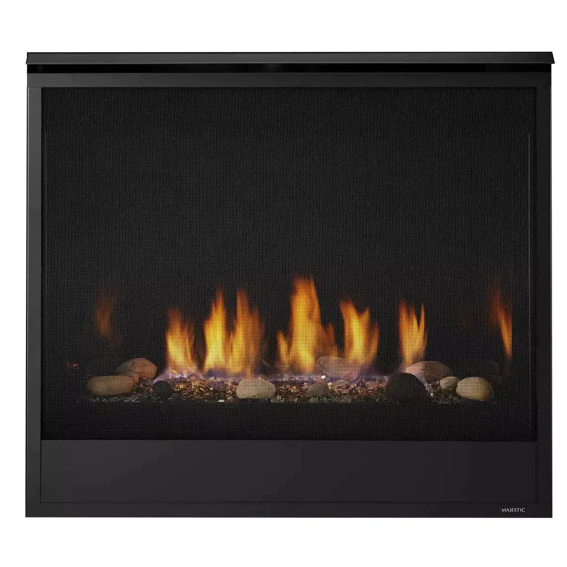 Majestic Quartz 32" Traditional Top/Rear Direct Vent Natural Gas Fireplace With IntelliFire Touch Ignition System