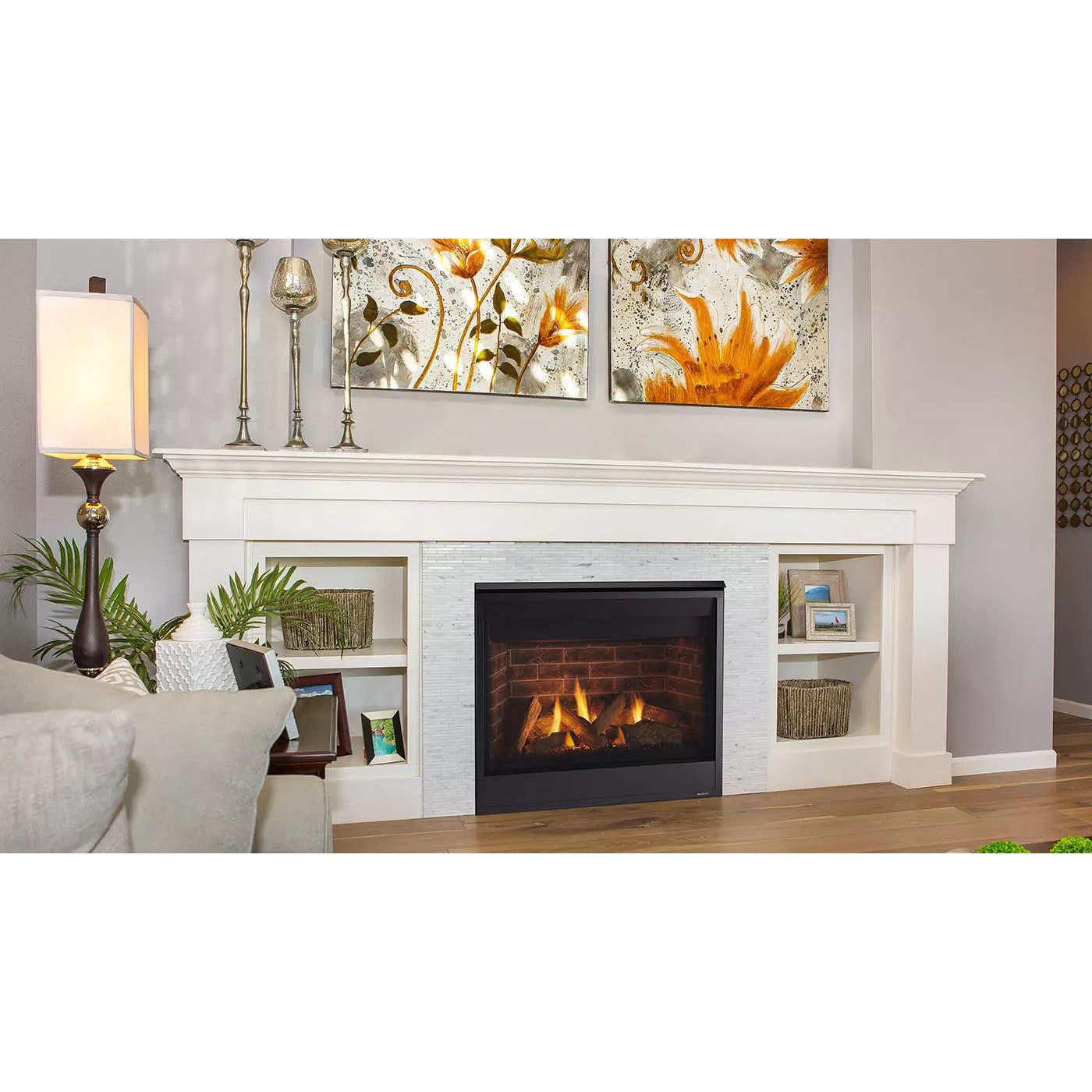 Majestic Quartz 42" Traditional Top/Rear Direct Vent Natural Gas Fireplace With IntelliFire Touch Ignition System