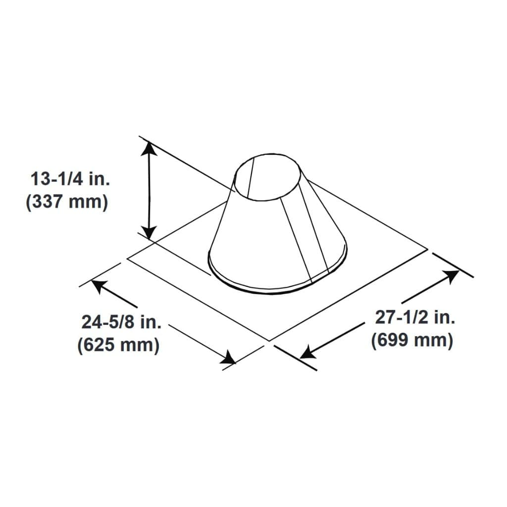 Majestic RF6 0/12 - 6/12 Pitch Roof Flashing